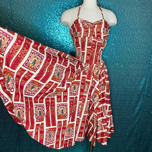 Unique Vintage Dresses & Skirts - Alfred Shaheen Unique Vintage Medium Asian Hawaiian Dress